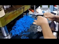 3D Embossed Plastic Zipper Puller With Polyester String For Garments