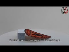 কাস্টমাইজড ভেলক্রো ছাঁচনির্মাণ পোশাকের লেবেল গ্লোসি / ম্যাট টিপিইউ লোগো