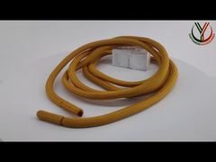 পোশাক ৫মিমি গোলাকার পলিয়েস্টার ড্রস্ট্রিং কর্ড মেটাল এবং ফ্যাব্রিক প্রান্ত