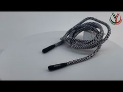 সিলিকন প্রান্ত L125cm ইলাস্টিক ড্রস্ট্রিং কর্ড কটন কর্ড ড্রস্ট্রিং ব্যাগের জন্য