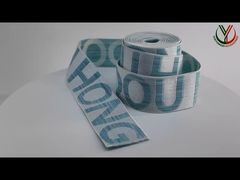 See Why Choose Double Sided Jacquard Logo Flat Elastic Cord For Garments Customised