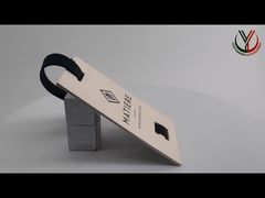 View Custom Embossed Logo Brand Hang Tags Recycled Paper For Clothing Demo