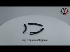 আরও ঘনিষ্ঠভাবে দেখুনঃ 3 ডি উত্থাপিত লোগো টিপিইউ প্লাস্টিকের জিপ টার OEKO রাবার জিপ টার