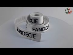 আপনার জন্য ম্যাট ব্ল্যাক লোগো সহ প্রিন্ট করা গার্মেন্টস কাস্টমাইজড ইলাস্টিক ব্যান্ড উপস্থাপন করুন