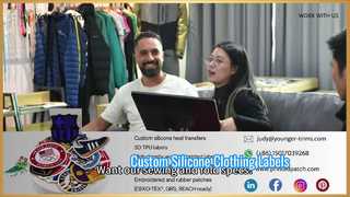 পোশাকের জন্য কাস্টম সিলিকন লোগো লেবেল