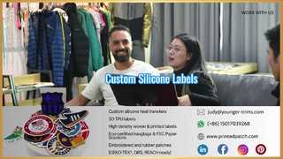 পোশাকের জন্য কাস্টম সিলিকন হ্যাঙ্গার লুপ লেবেল