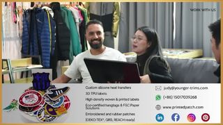 কাজের পোশাকের জন্য সিলিকন লোগো লেবেল