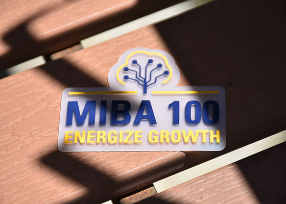 স্বচ্ছ 0.8 মিমি পুরু TPU মুদ্রিত লেবেল সিলিকন লোগো কাস্টম