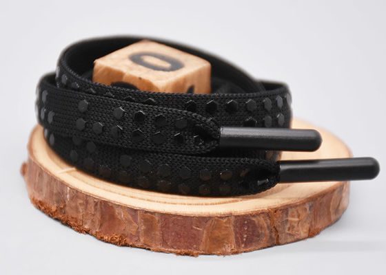 গার্মেন্টসের জন্য ফ্ল্যাট কাস্টম পলিয়েস্টার ড্রস্ট্রিং কর্ড প্রিন্টেড সিলিকন ডট