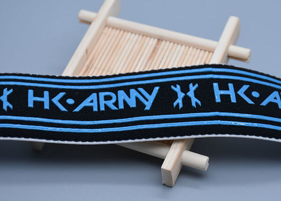 মুদ্রিত সিলিকন লোগো সহ 40 মিমি তুলা নন স্লিপ ইলাস্টিক ব্যান্ড