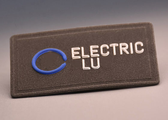 পোশাকের জন্য কাস্টম 3M প্রতিফলিত এমবসড লোগো হিট ট্রান্সফার লেবেল