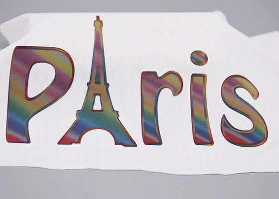 রঙিন অক্ষর ফিল্ম তাপ স্থানান্তর পোশাক লেবেল কাস্টমাইজড