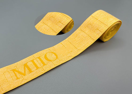 পোশাকের জন্য সাইকেল এন্ডিং কাস্টমাইজড 35 মিমি লুজ জ্যাকার্ড ইলাস্টিক ব্যান্ড