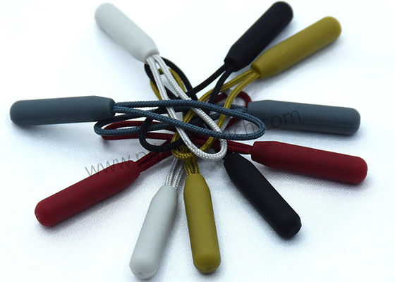 OEM টিপিইউ 4 কালারওয়েজ প্লাস্টিকের জিপার টানা 56 * 8 মিমি রাবার পুলার